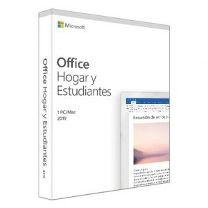Microsoft Office Hogar y Estudiante 2019 Español 1 Equipo Windows/Mac Licencia Perpetua Uso No Comercial - 79G-05026