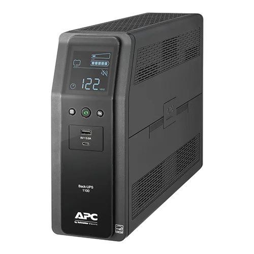 APC Back-UPS BR1100M2-LM 1100VA 600W Entrada 120V Salida 120V interfaz LCD LAM 2 Puertos USB 10 Contactos 6 NEMA 5-15R 4 NEMA 5-15R - BR1100M2-LM