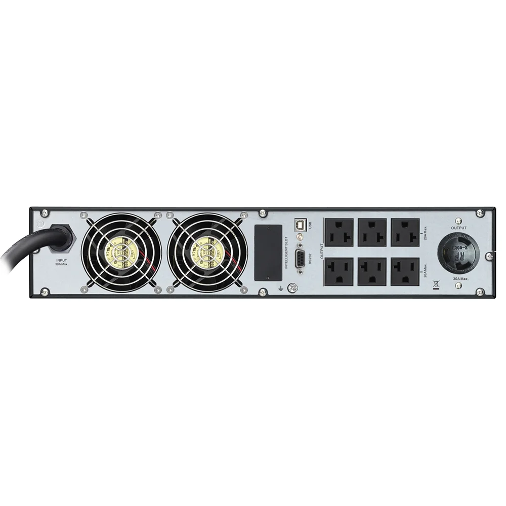 No Break APC SRV3KRARK Easy UPS On-Line Doble Conversión 3000 VA 2400 W Entrada 120V Salida 120V LCD Salidas 6 NEMA 5-20R 1 NEMA L5-30R Rack 2U - Image 4